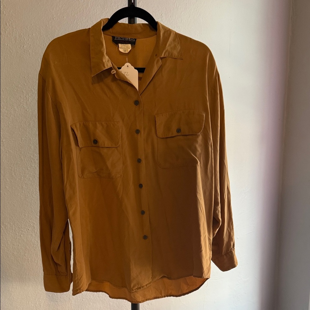 Brown Button-Up Shirt